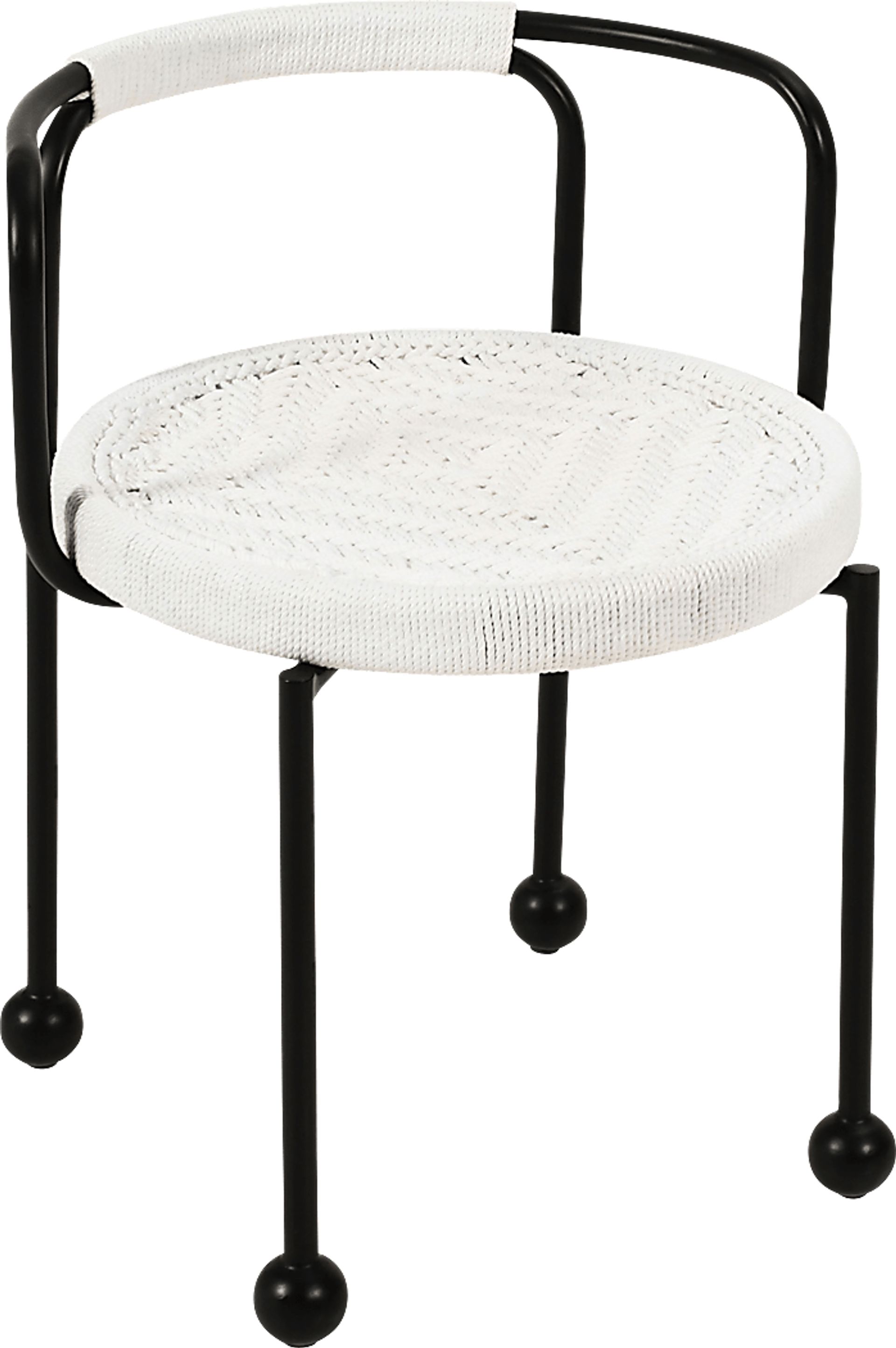 Outdoor Hollyhocky Cream Dining Chair - Image 3