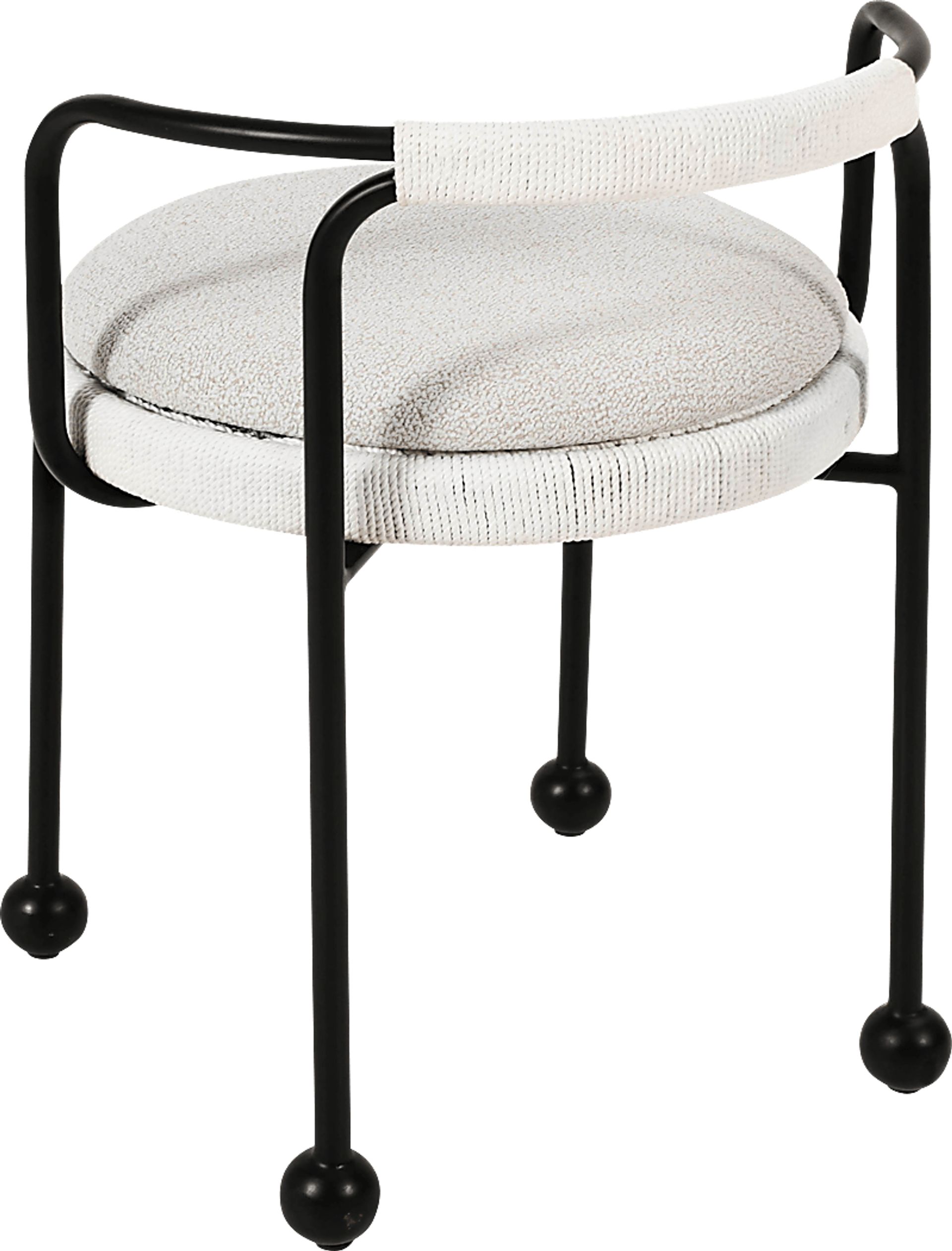 Outdoor Hollyhocky Cream Dining Chair - Image 5