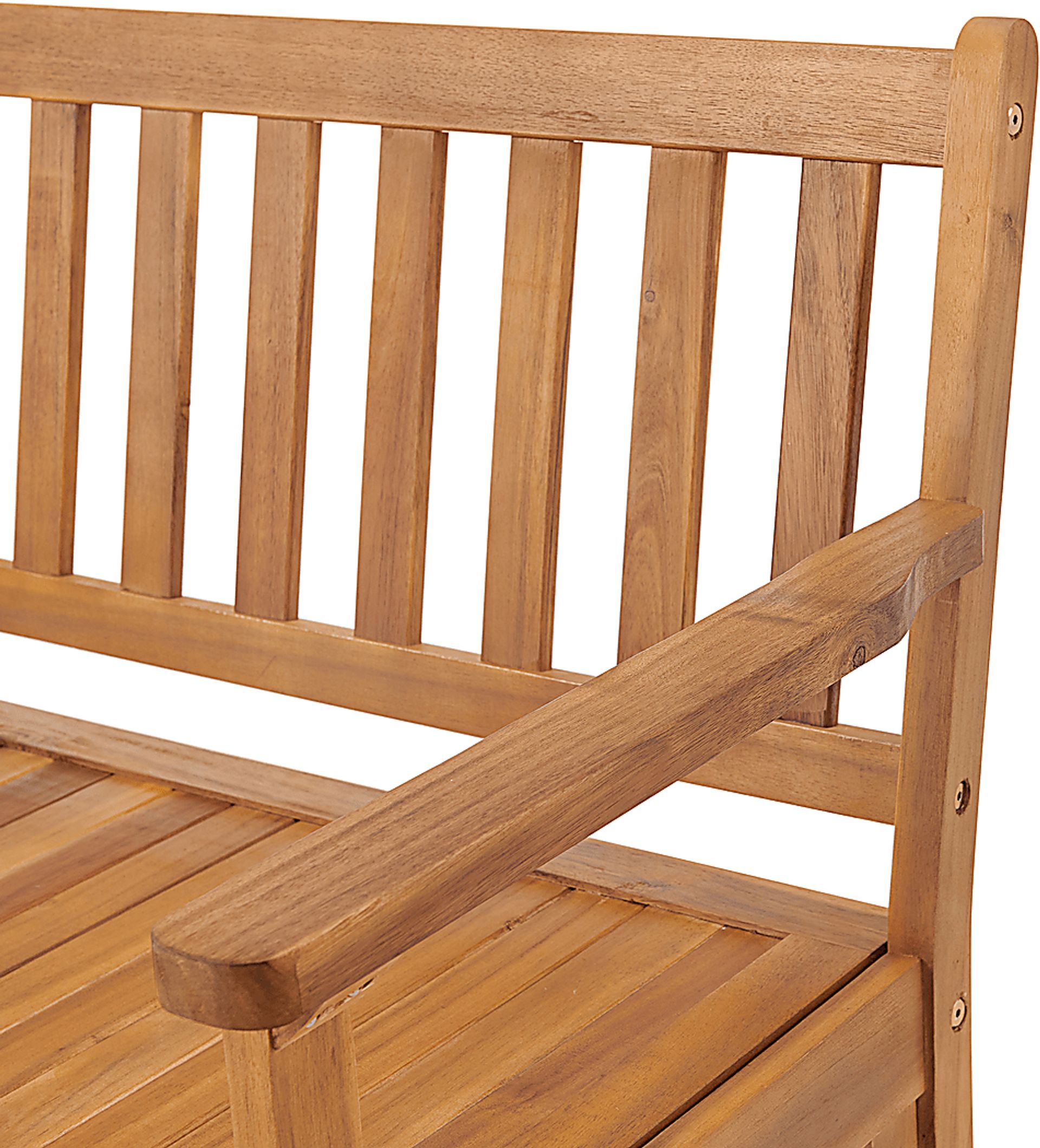 Outdoor Huega Brown Storage Bench - Image 8