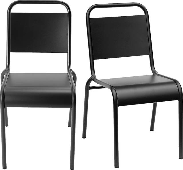 Outdoor Impatiens Black Dining Chair - Thumbnail - Image 3
