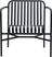Outdoor Ischia Black Accent Chair