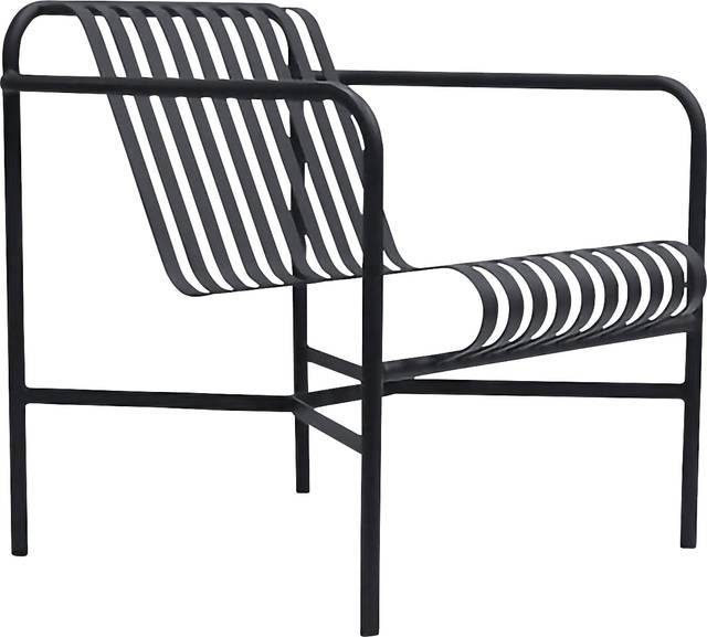 Outdoor Ischia Black Accent Chair - Thumbnail - Image 1