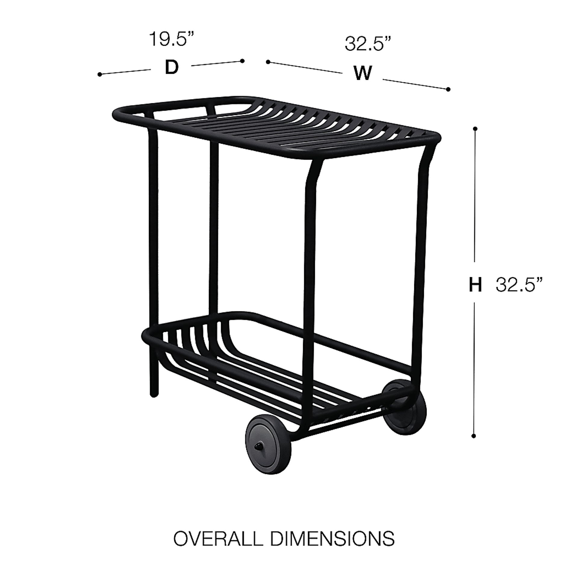 Outdoor Ischia Black Cart - Image 11