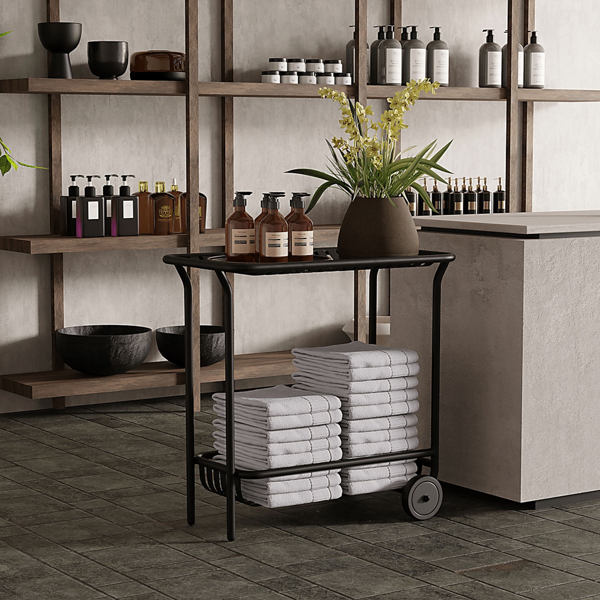 Outdoor Ischia Black Cart - Image 2