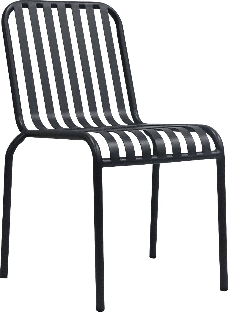 Outdoor Ischia Black Side Chair