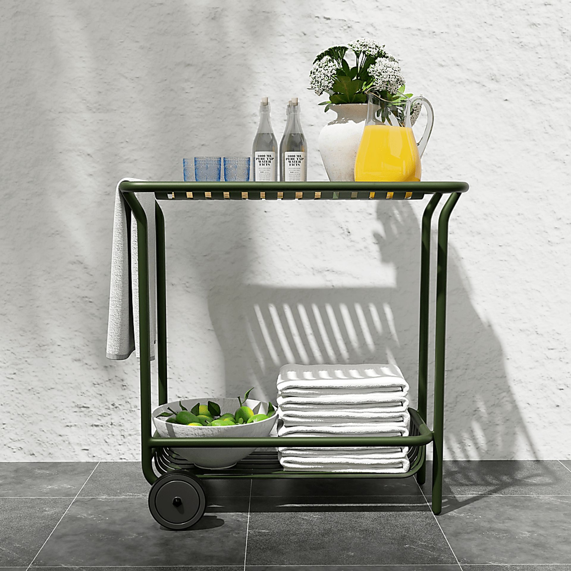 Outdoor Ischia Green Cart - Image 2