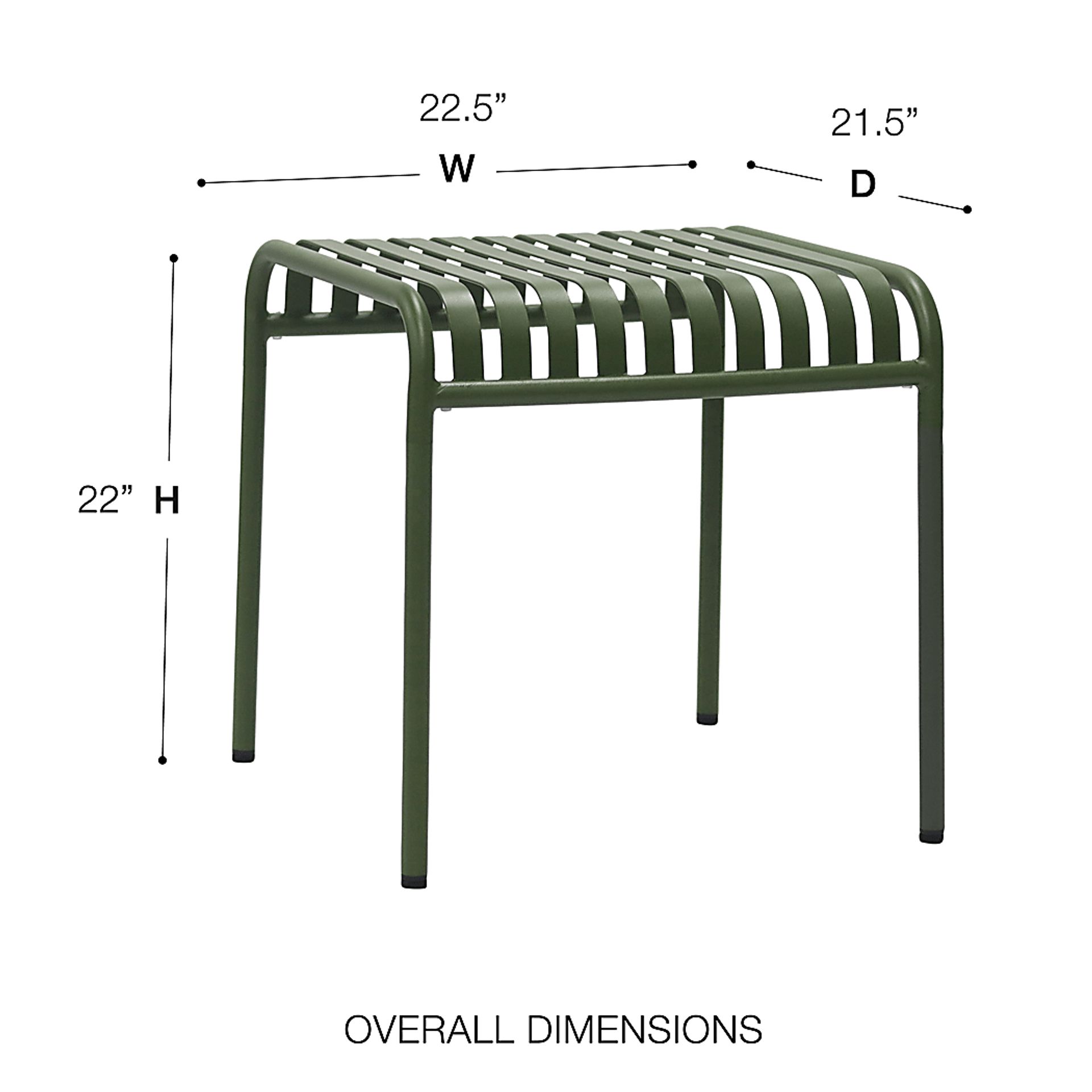 Outdoor Ischia Green End Table - Image 6