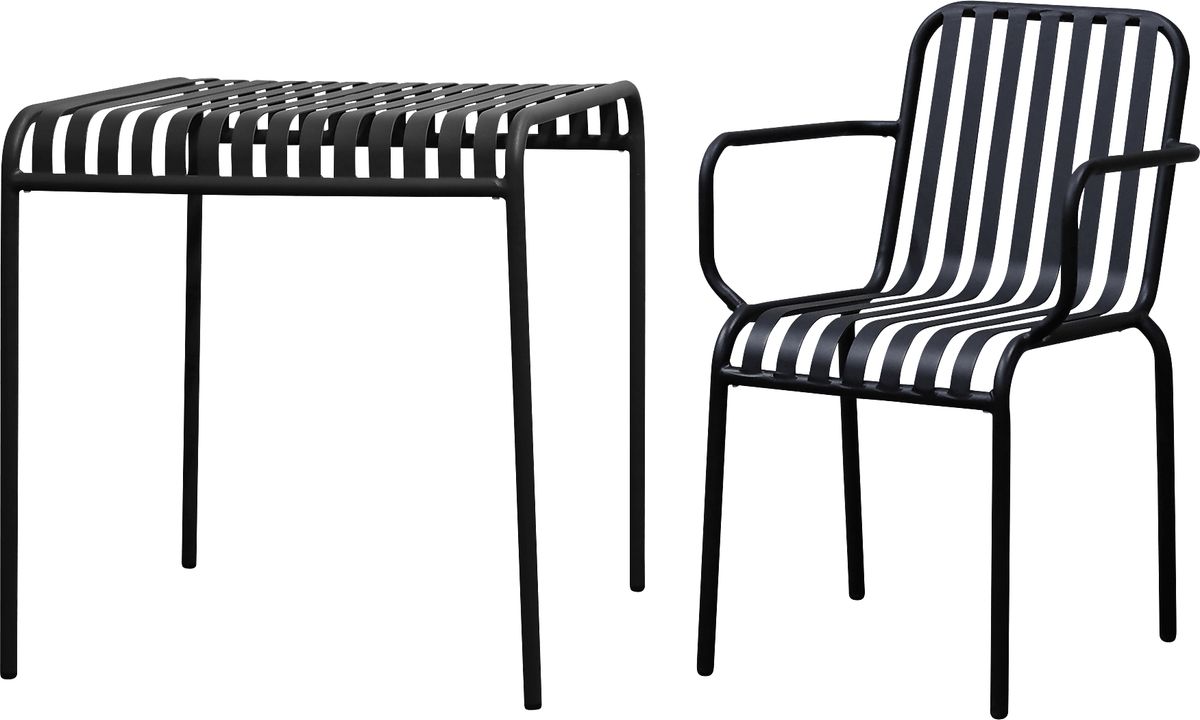 Ischia II Black Outdoor Arm Chair, Set Of 2 Rooms to Go