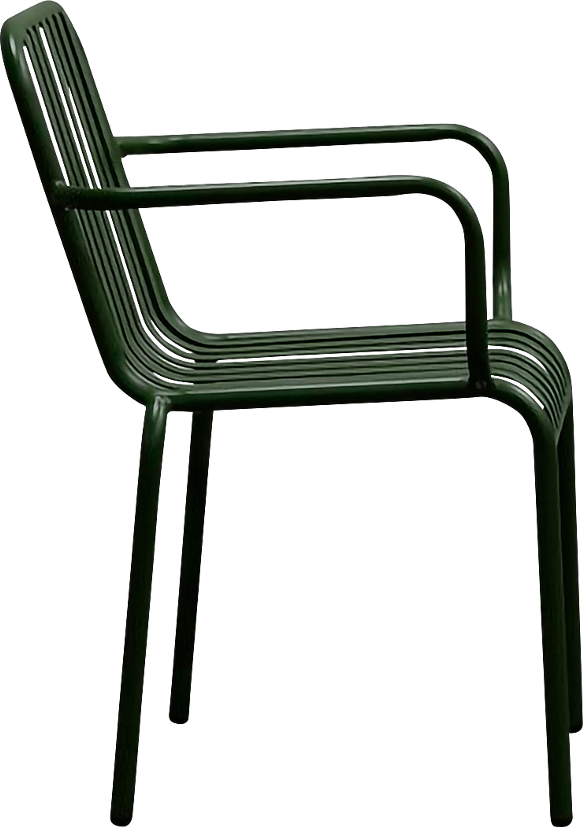 Outdoor Ischia II Green Arm Chair, Set of 2 - Image 5