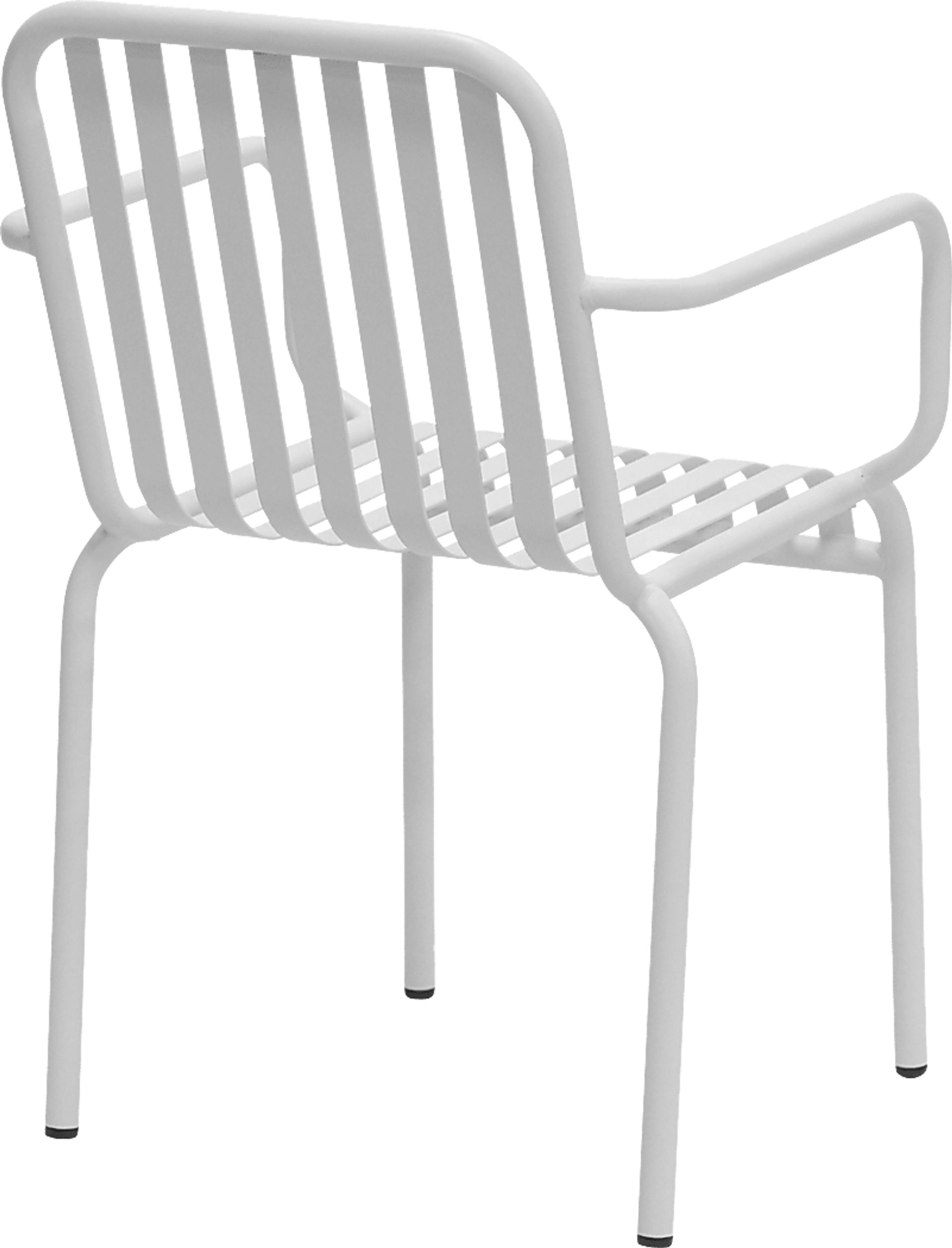 Outdoor Ischia II White Arm Chair, Set of 2 - Image 7