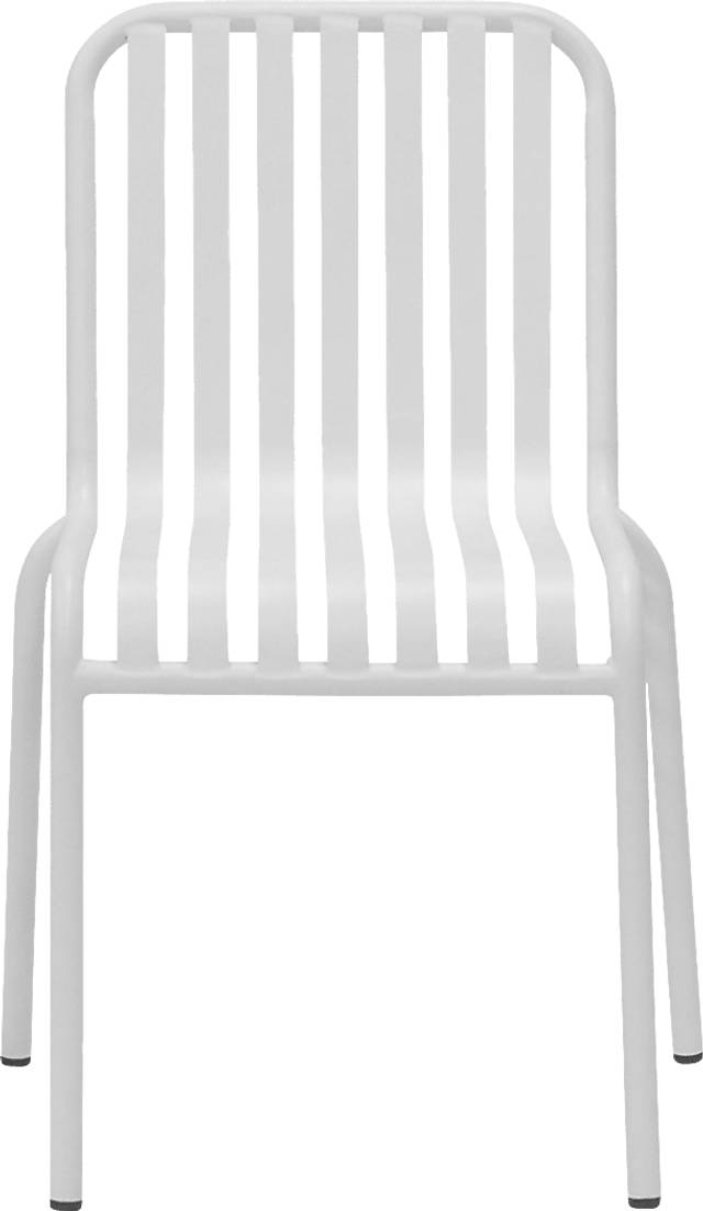 Outdoor Ischia White Dining Chair, Set of 2 - Thumbnail - Image 3