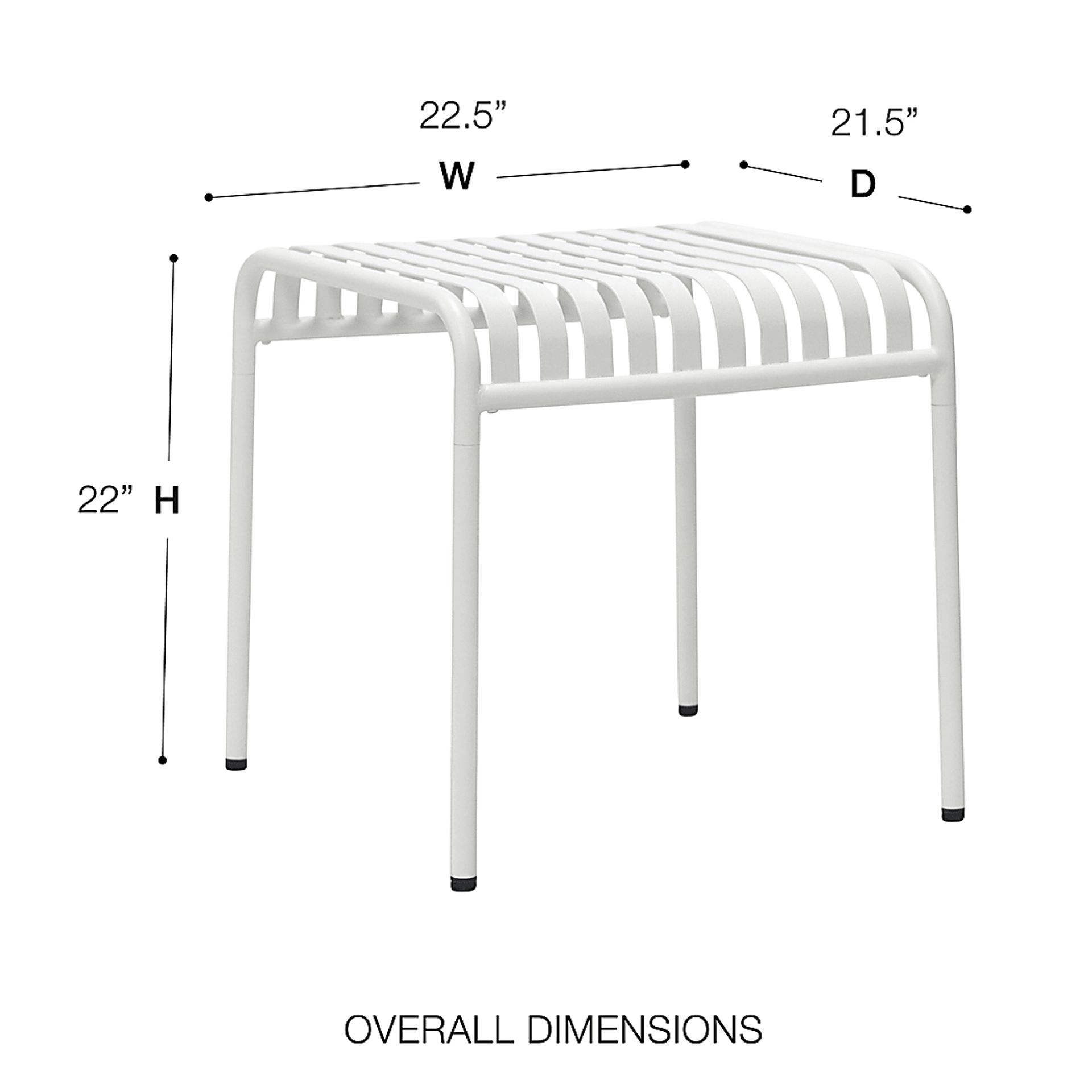 Outdoor Ischia White End Table - Image 9