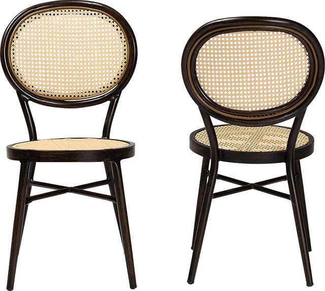 Outdoor Ivanel Brown Side Chair, Set of 2 - Thumbnail - Image 4