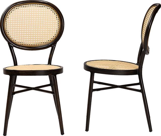 Outdoor Ivanel Brown Side Chair, Set of 2 - Thumbnail - Image 5