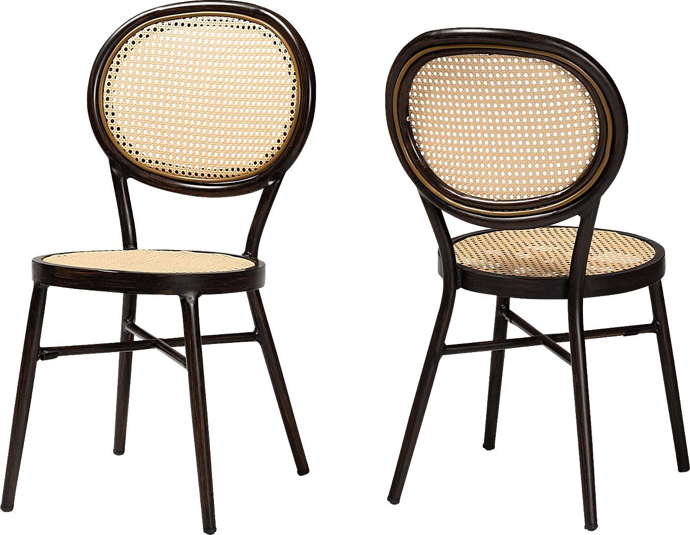 Outdoor Ivanel Brown Side Chair, Set of 2