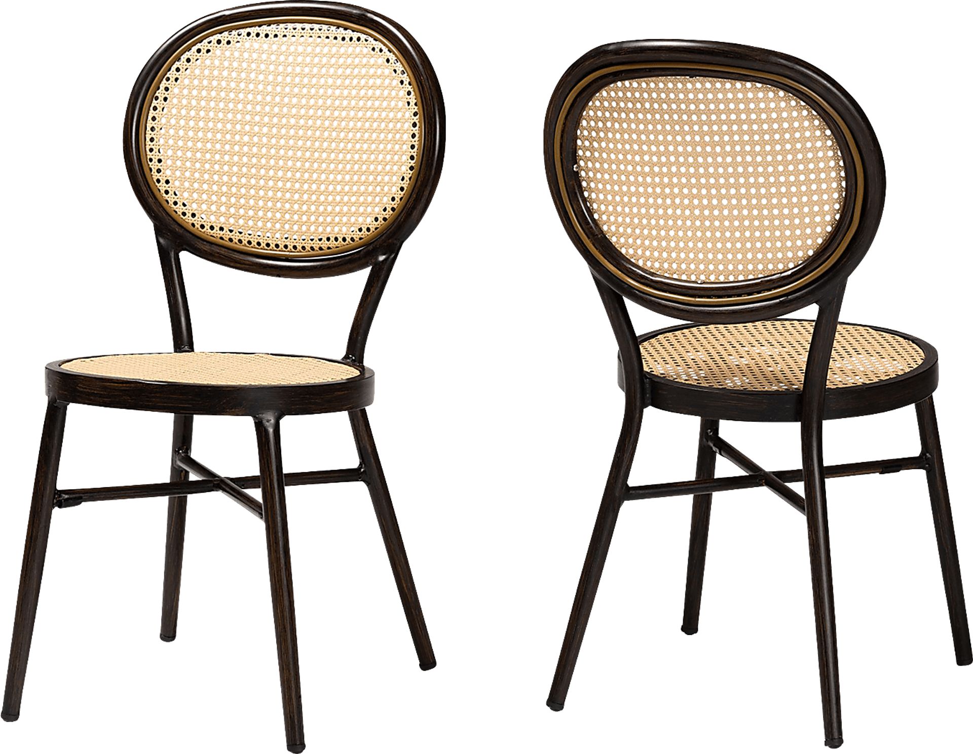 Outdoor Ivanel Brown Side Chair, Set of 2 - Image 1