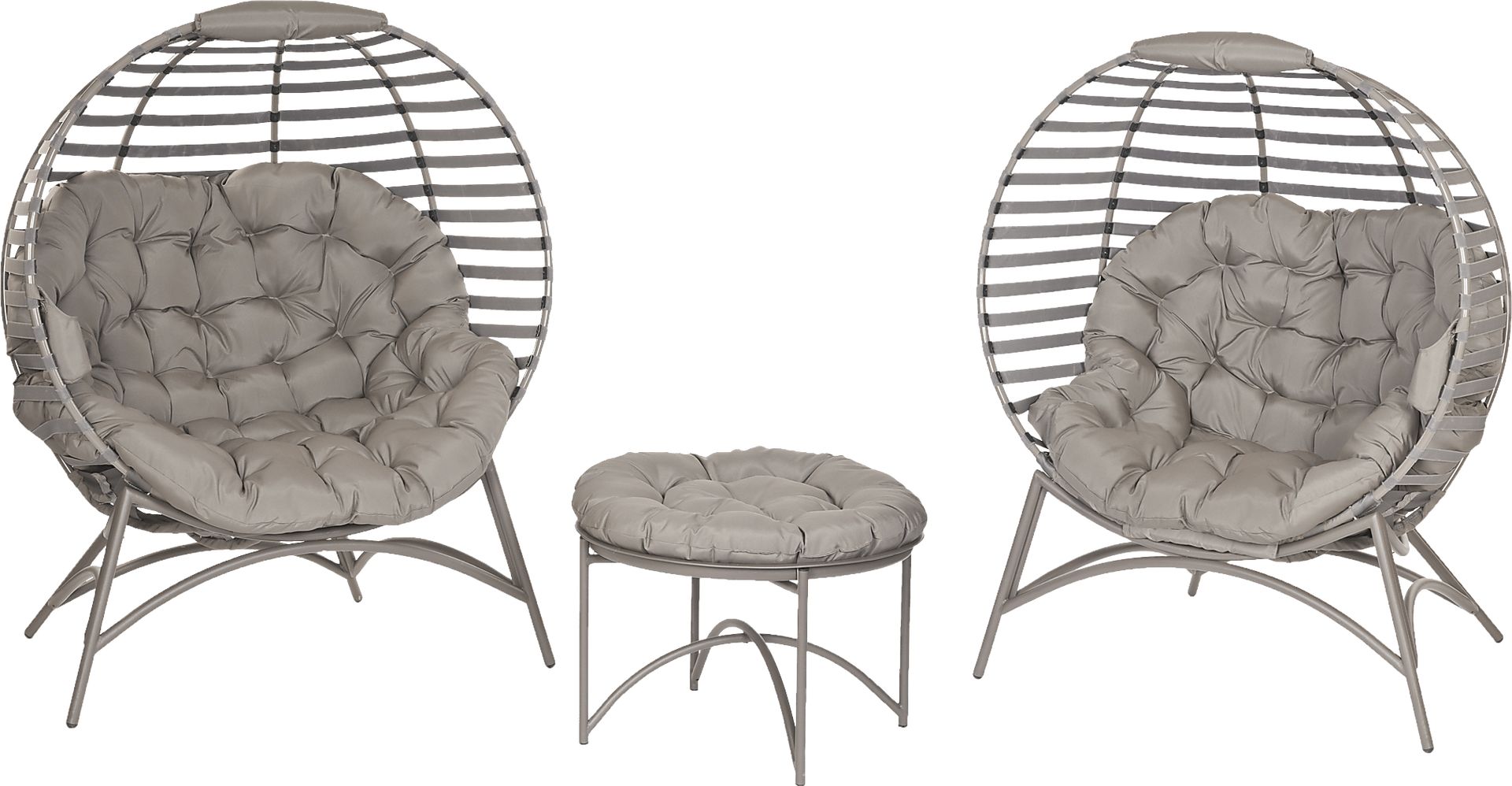 Outdoor Jannick Beige Conversation Set, Set of 3 - Image 1