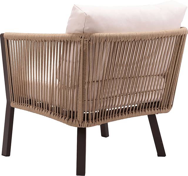 Outdoor Jetero Brown Accent Chair - Thumbnail - Image 6