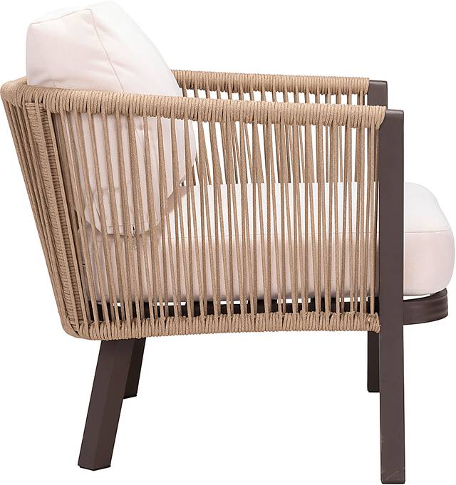 Outdoor Jetero Brown Accent Chair - Thumbnail - Image 10