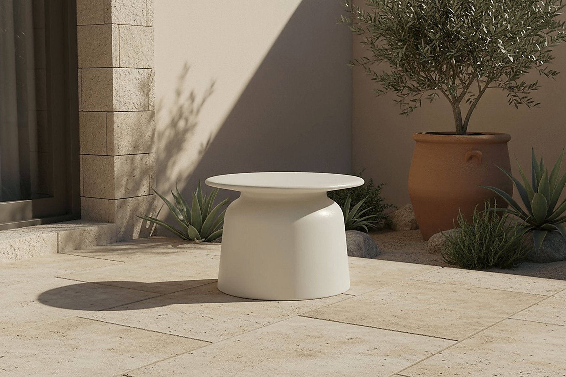 Outdoor Kante White Cocktail Table - Image 3
