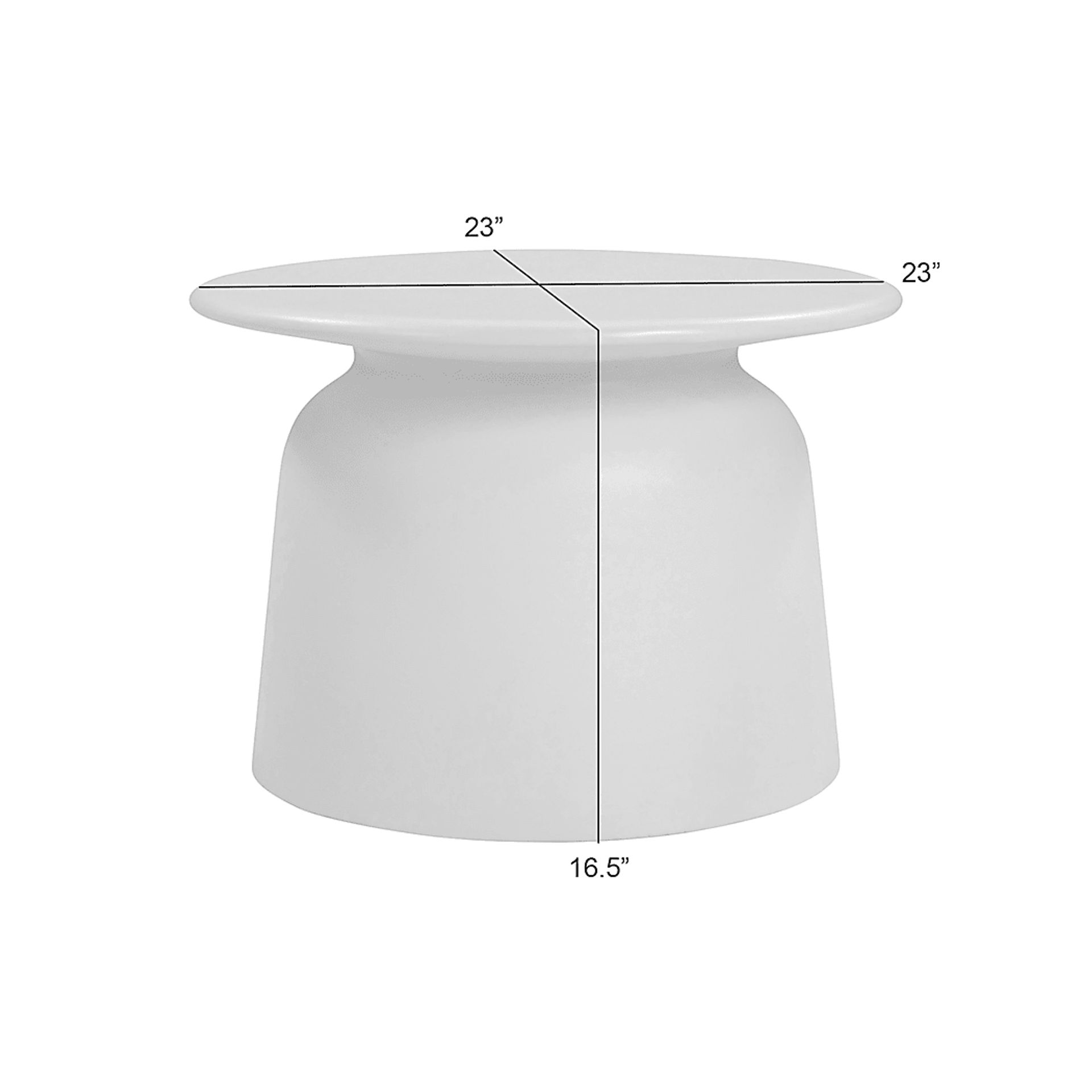 Outdoor Kante White Cocktail Table - Image 8