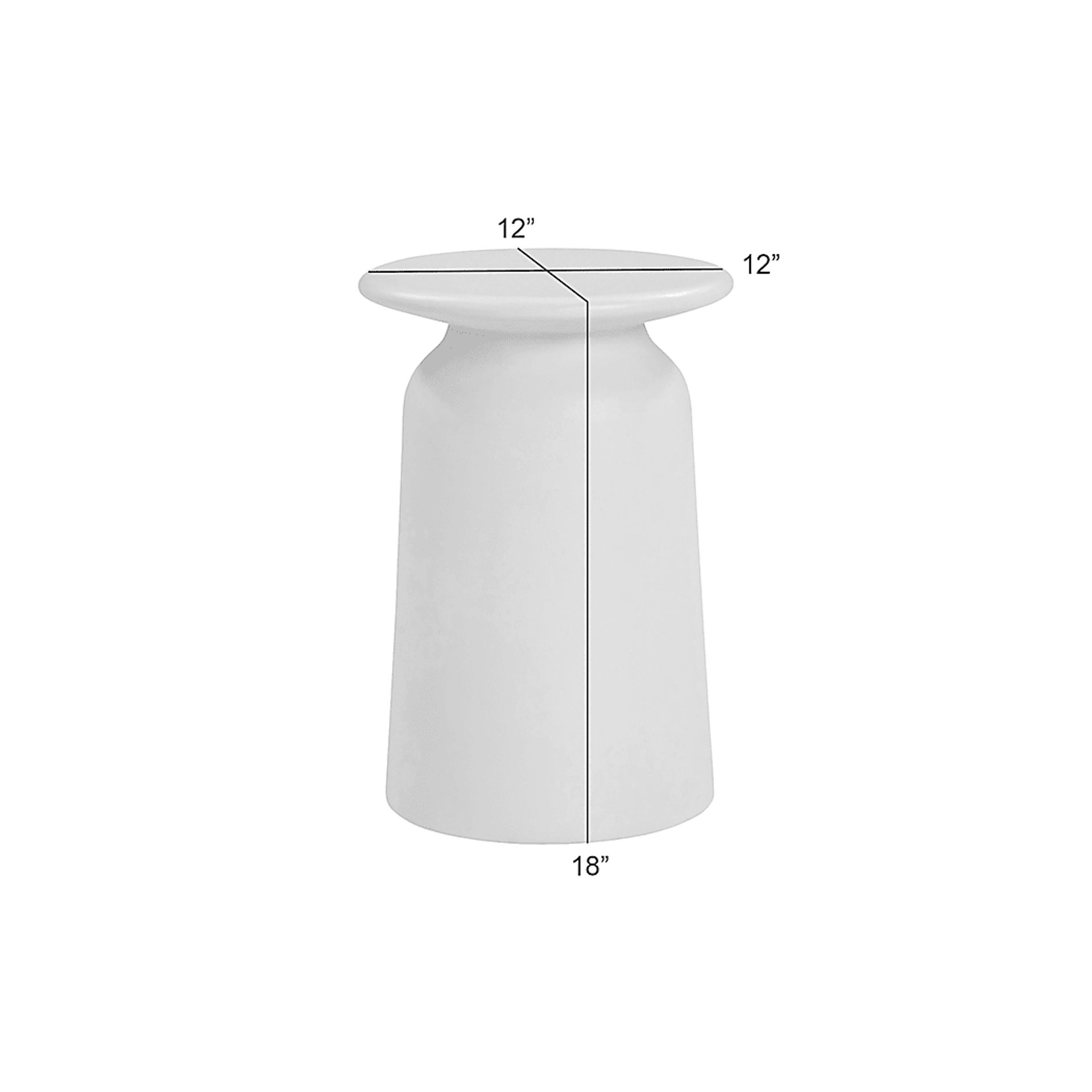 Outdoor Kante White End Table - Image 6
