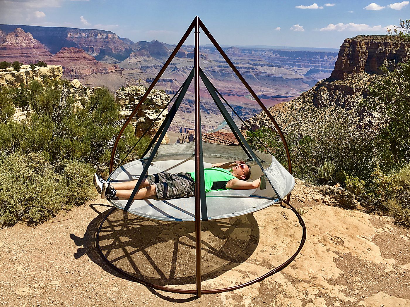 thumbnail image 2 of AthLike Hammock Swing Stand - Heavy Duty Steel C-Stand For Hanging Chairs, 330lb Capacity For Indoor & Outdoor Use 2 of 6