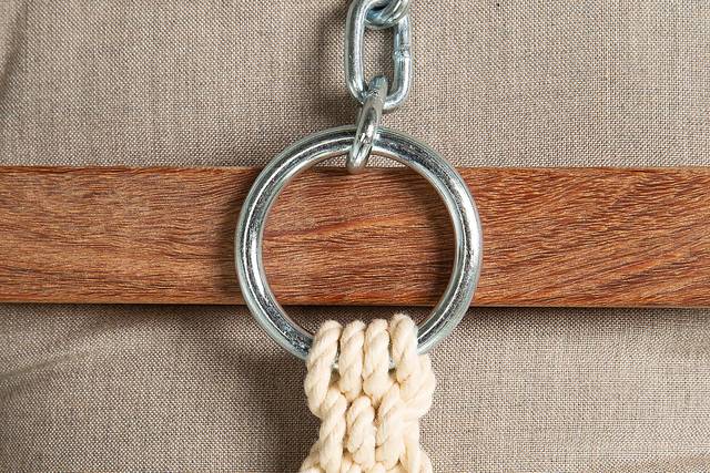 Outdoor Keone Beige Single Swing Hammock - Thumbnail - Image 4