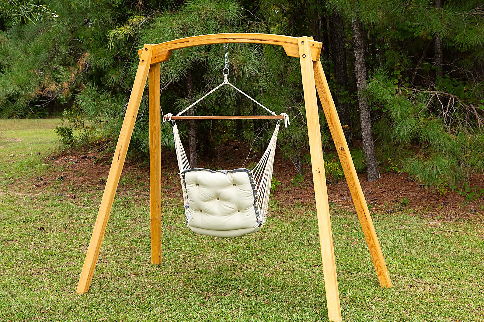 Outdoor Keone Gray Single Swing Hammock - Image 12