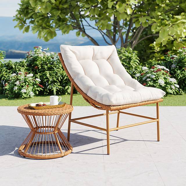Outdoor Kirkglade Brown Accent Chair - Thumbnail - Image 2