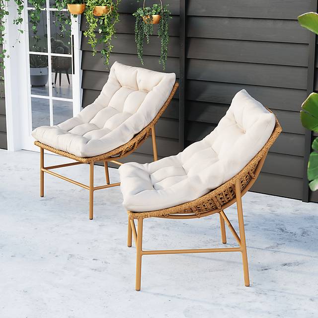 Outdoor Kirkglade Brown Accent Chair - Thumbnail - Image 3