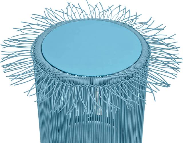 Outdoor Krouse Blue End Table - Thumbnail - Image 3