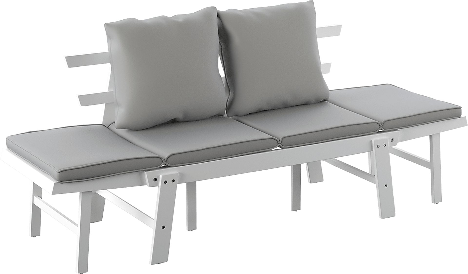 Outdoor Larabee White Loveseat - Image 4