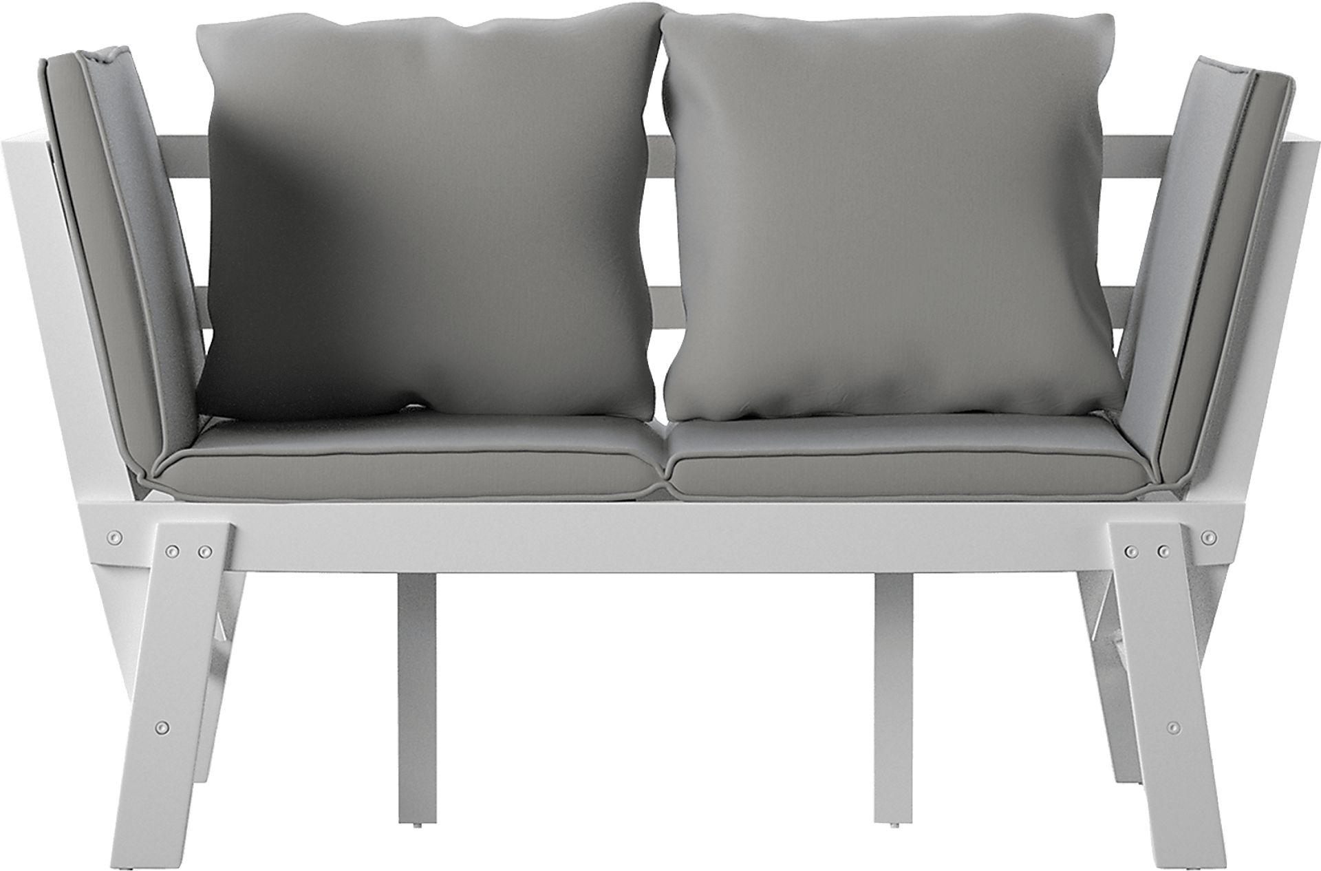 Outdoor Larabee White Loveseat - Image 1