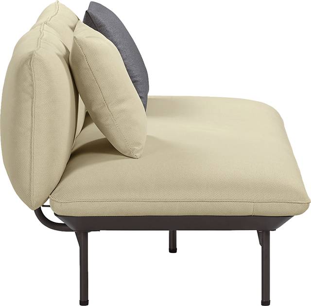 Outdoor Laurine Beige Loveseat - Thumbnail - Image 4
