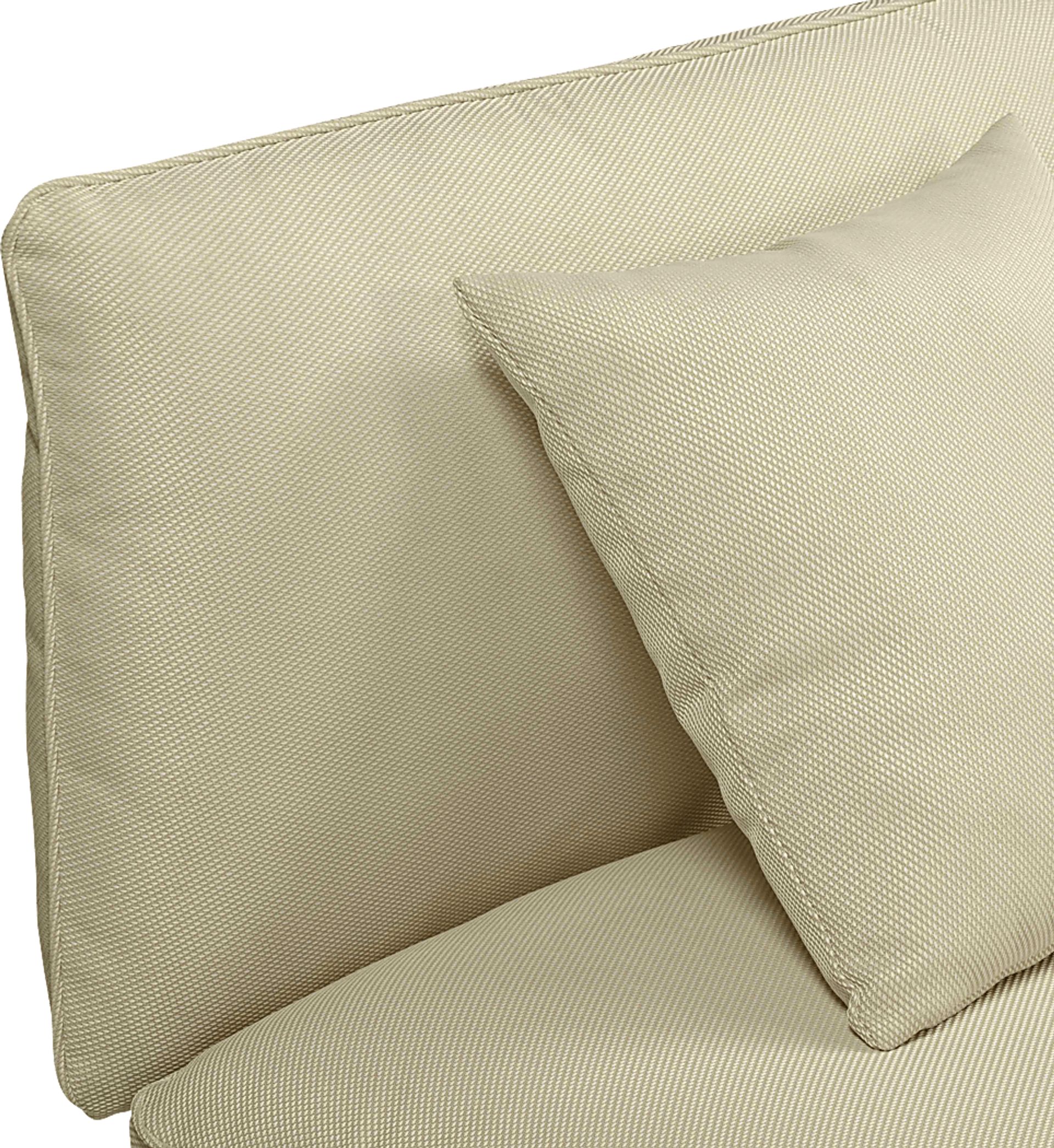 Outdoor Laurine Beige Loveseat - Image 5