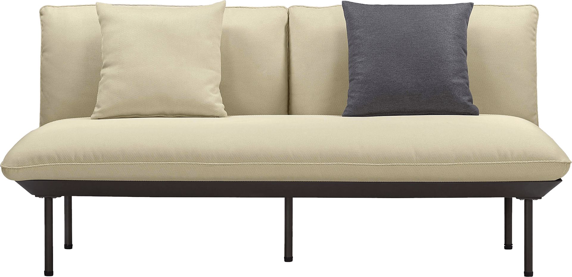 Outdoor Laurine Beige Loveseat - Image 1