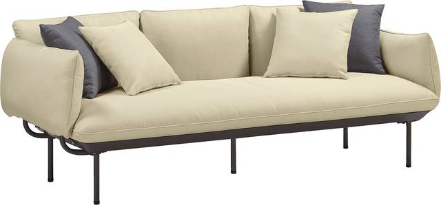 Outdoor Laurine Beige Sofa - Thumbnail - Image 3
