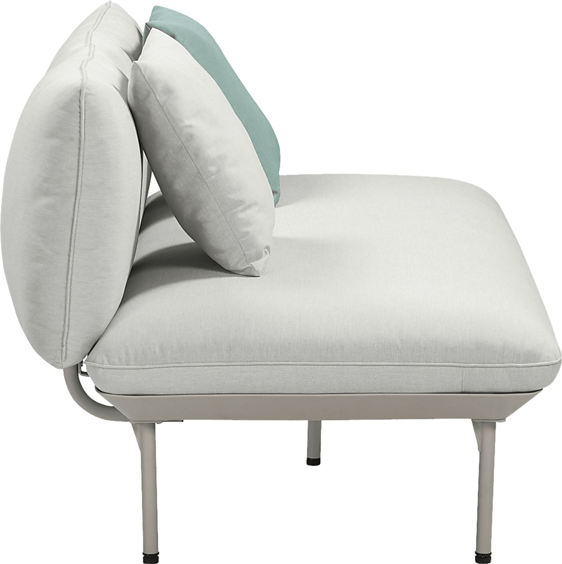Outdoor Laurine Light Gray Loveseat - Image 4