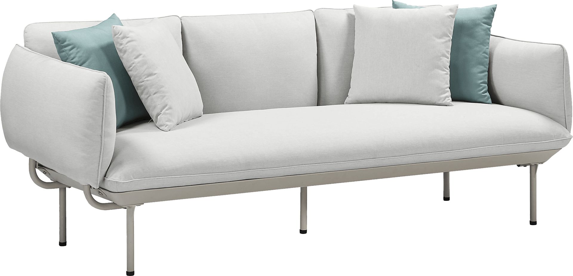 Outdoor Laurine Light Gray Sofa - Image 3