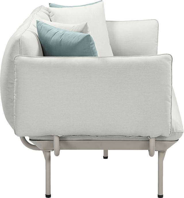 Outdoor Laurine Light Gray Sofa - Thumbnail - Image 4