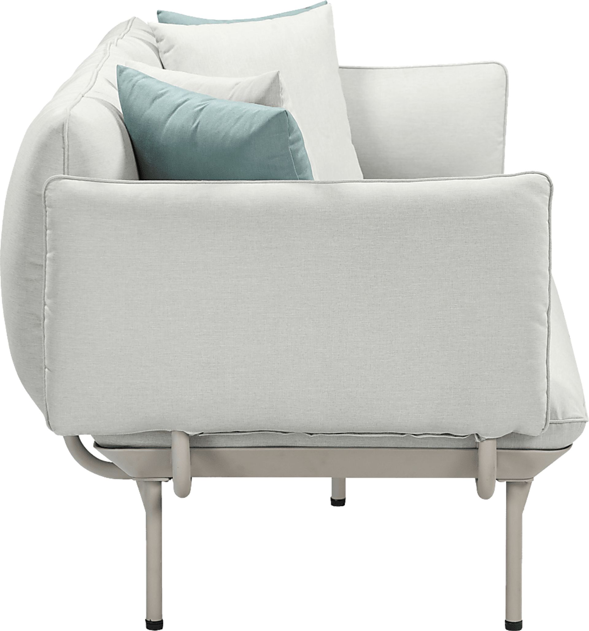 Outdoor Laurine Light Gray Sofa - Image 4
