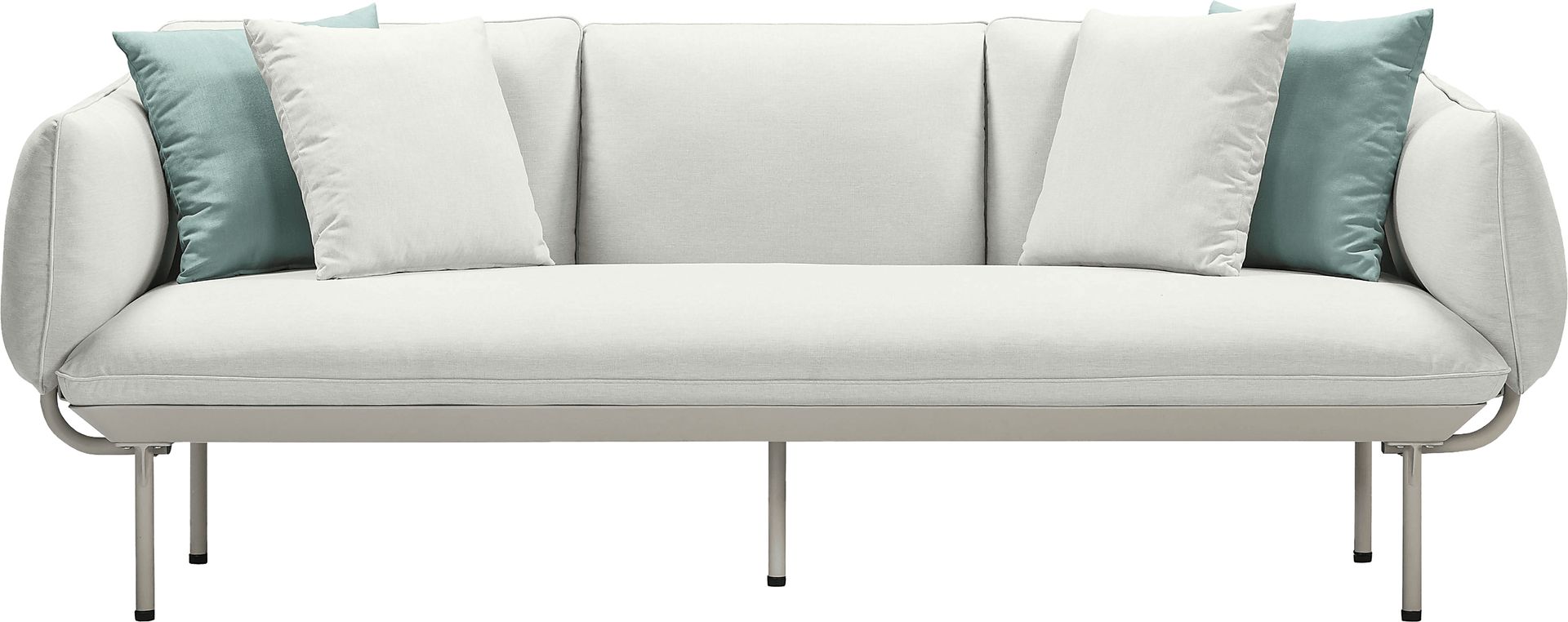 Outdoor Laurine Light Gray Sofa - Image 1