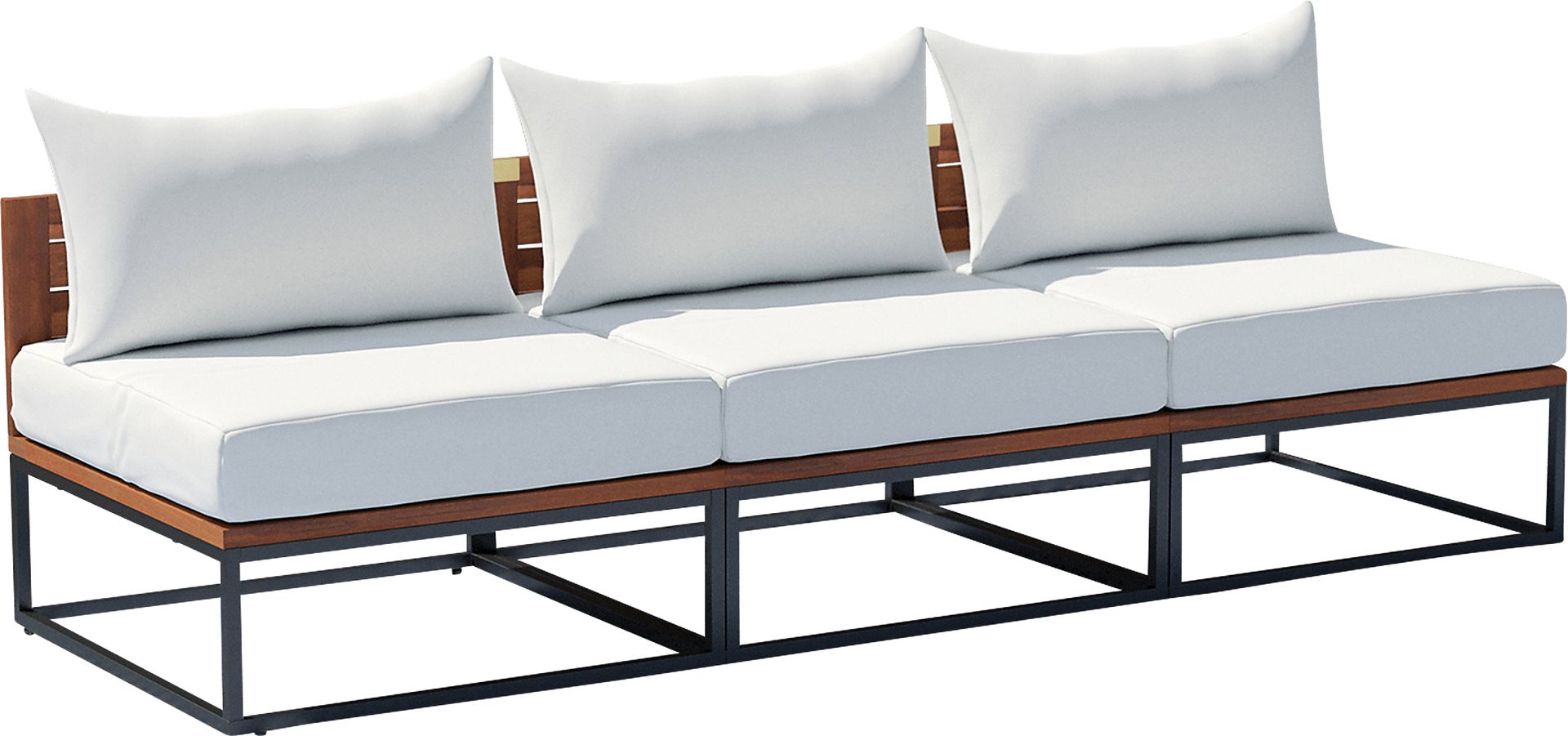 Outdoor Laverne Modular White Sofa - Image 1