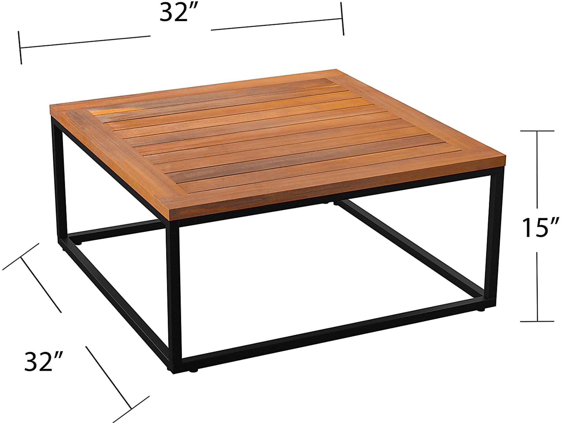 Outdoor Laverne Natural Cocktail Table - Image 5