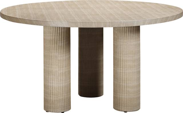 Outdoor Lawonna Natural Dining Table - Thumbnail - Image 3