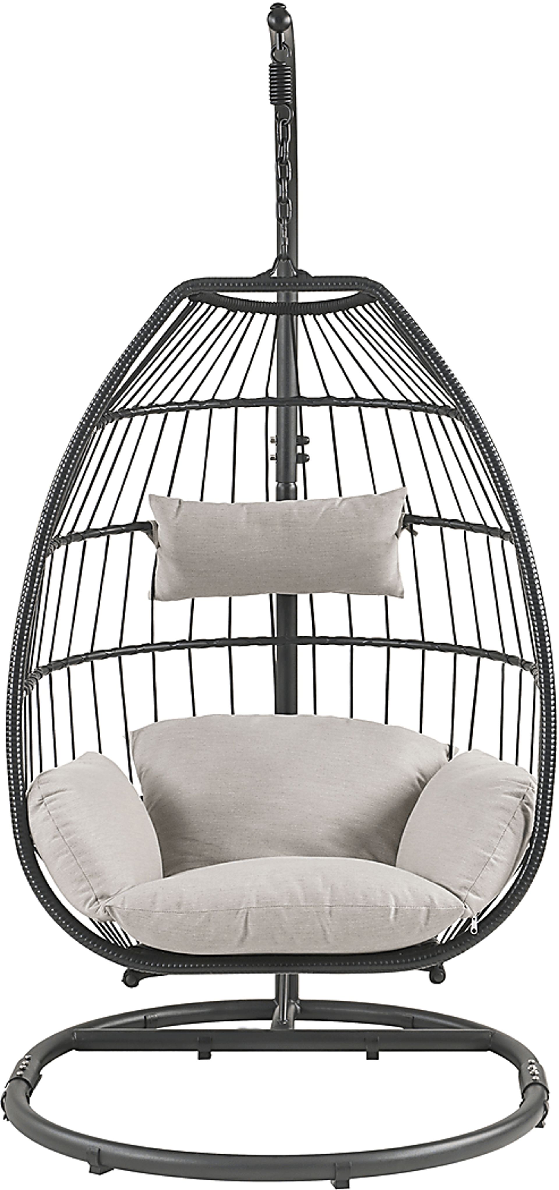 Outdoor Lolannen Black Hanging Chair - Image 3