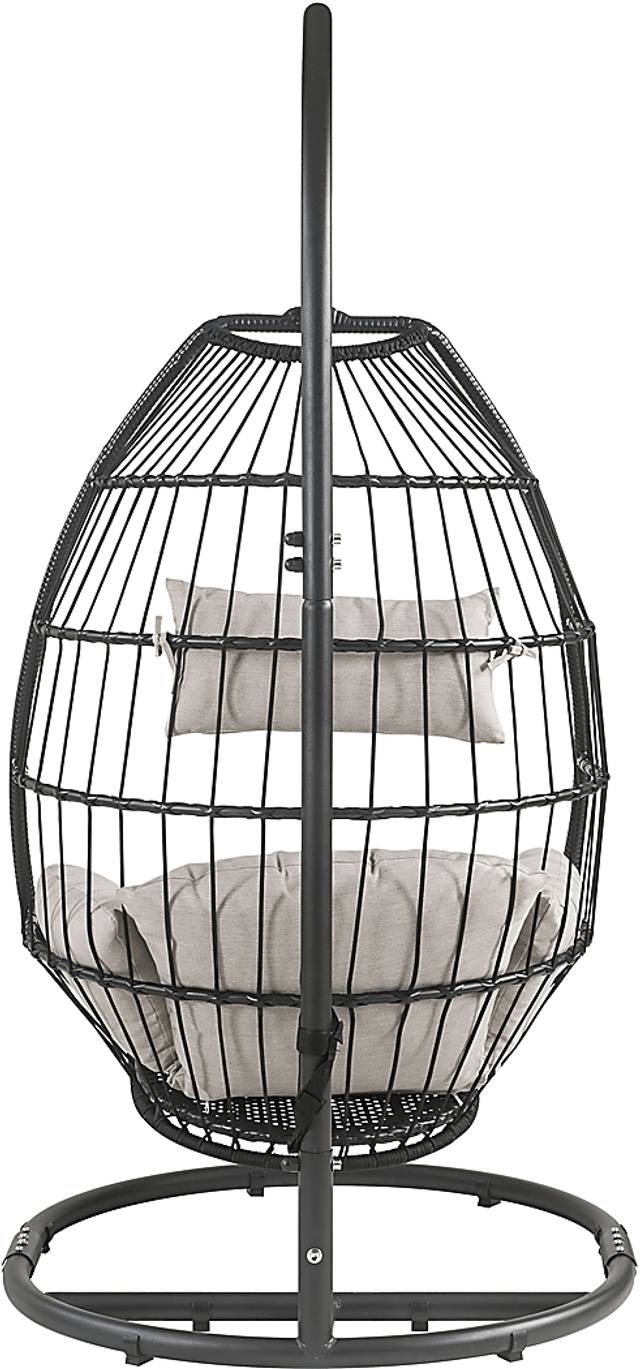 Outdoor Lolannen Black Hanging Chair - Thumbnail - Image 5