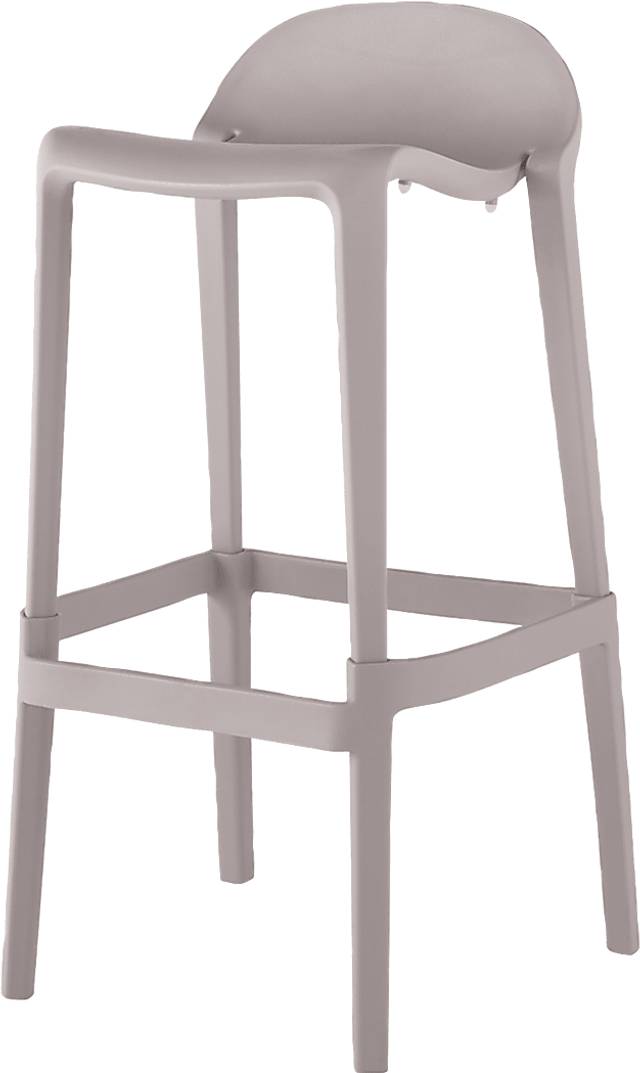 Outdoor Lulia Gray Barstool, Set of 2 - Thumbnail - Image 3