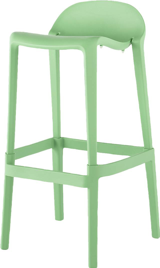 Outdoor Lulia Green Barstool, Set of 2 - Thumbnail - Image 3